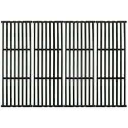 Music City Metals 66024 - Set of 4 - Gloss Cast Iron Cooking Grid Replacement for Gas Grills by Broil-Mate, Broil King, Huntington and Sterling