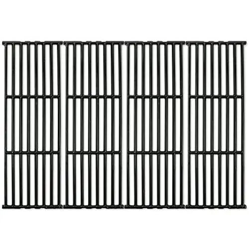 Music City Metals 66024 - Set of 4 - Gloss Cast Iron Cooking Grid Replacement for Gas Grills by Broil-Mate, Broil King, Huntington and Sterling Music City Metals 66024 - Set of 4 - Gloss Cast Iron Cooking Grid Replacement for Gas Grills by Broil-Mate, Broil King, Huntington and Sterling