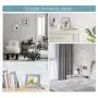 SZQINJI 5x7 Picture Photo Frame Pack of 2 Made of Rustic Solid Wood with HD Glass, Ripple Metal Sheet for Tabletop Display and Wall Mount SZQINJI 5x7 Picture Photo Frame Pack of 2 Made of Rustic Solid Wood with HD Glass, Ripple Metal Sheet for Tabletop Display and Wall Mount