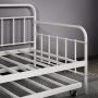 Zinus Florence Twin Daybed and Trundle Frame Set / Premium Steel Slat Support / Daybed and Roll Out Trundle Accommodate / Twin Size Mattresses Sold Separately