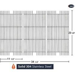 Hongso 304 Stainless Steel Grill Grid Grates Replacement Parts for Viking VGBQ 30 in T Series, VGBQ 41 in T Series, VGBQ 53 in T Series Gas Grill, SCD911 3 Pack