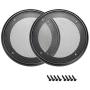 uxcell 2pcs 5'' Speaker Grill Mesh Decorative Circle Woofer Guard Protector Cover Audio Parts Black