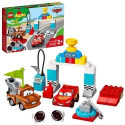 LEGO DUPLO Disney and Pixar Cars Lightning McQueen’s Race Day 10924 Toddler Toy with Lightning McQueen and Mater; Great Gift for Kids Who Love Race Car Toys and Tow Trucks, New 2020 (42 Pieces)