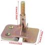 SANON Metal Silk Screen Frame Butterfly Hinge Clamp, 2 pcs/Set Silk Screen Printing DIY Hobby Tool