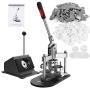 ANBULL Button Maker 58mm 2 1/4 inch Badge Punch Press Pin Button Maker Machine with 1000 Pcs Button Parts and Circle Cutter