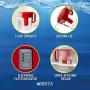 Brita Standard Metro Water Filter Pitcher, Small 5 Cup 1 Count, Red
