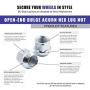 Wheel Accessories Parts Set of 20 Zinc Finish Open-end Acorn Bulge Lug Nuts Set 19mm (3/4'') Hex (M12x1.75)