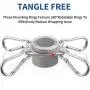 4 Pieces Flag Pole Rings Aluminum Alloy Mounting Rings 360 Degree Rotating Flagpole Anti Wrap Flag Pole with Clip Hook for 1 Inch Diameter Flag Pole (Silver) 4 Pieces Flag Pole Rings Aluminum Alloy Mounting Rings 360 Degree Rotating Flagpole Anti Wrap Flag Pole with Clip Hook for 1 Inch Diameter Flag Pole (Silver)