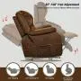 OT QOMOTOP Power Lift Recliner Chair, Electric Power Lift Recliner Chair Sofa for Elderly, Soft Fabric Design with Side Pockets & USB Ports, Supports up to 360 lbs (Brown) OT QOMOTOP Power Lift Recliner Chair, Electric Power Lift Recliner Chair Sofa for Elderly, Soft Fabric Design with Side Pockets & USB Ports, Supports up to 360 lbs (Brown)