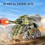 Microworld Tank 3D Metal Puzzle Model Building Kits Laser Cut Brain Teaser DIY Jigsaw Puzzles- HJ001