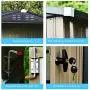 8x6 FT Storage Sheds Outdoor, Utility Steel Tool Sheds for Garden Backyard Lawn, Large Patio House Building with Lockable Door (Dark Grey) 8x6 FT Storage Sheds Outdoor, Utility Steel Tool Sheds for Garden Backyard Lawn, Large Patio House Building with Lockable Door (Dark Grey)