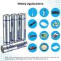 melasta Rechargeable AA Batteries, 2250mAh 8-Pack 1.2V NiMH 1200 Cycles for Outdoor Solar Lights Flashlight Toys & More