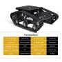 XiaoR Geek Smart Robot Car Chassis Kit Aluminum Alloy Big Tank Chassis with 2WD Motors for Arduino/Raspberry Pi DIY Remote Control Robot Car Toys - Free Tools (Black) XiaoR Geek Smart Robot Car Chassis Kit Aluminum Alloy Big Tank Chassis with 2WD Motors for Arduino/Raspberry Pi DIY Remote Control Robot Car Toys - Free Tools (Black)