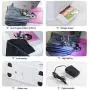 Sewing Machine Mini Portable Electric Portable Household Overlock 12 Built-in Stitches with Foot Pedal for Amateurs Beginners Embroidery Pink Safety