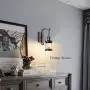GLADFRESIT 2 Pack Rustic Wall Sconce Wire Cage Set of Two Metal Edison Wall Lamp, Indoor Farmhouse Lights Fixture Adjustable Vintage Lighting (Bulb Not Included) GLADFRESIT 2 Pack Rustic Wall Sconce Wire Cage Set of Two Metal Edison Wall Lamp, Indoor Farmhouse Lights Fixture Adjustable Vintage Lighting (Bulb Not Included)