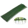 200 PCS Floral Stem Wire Flower Arrangements and DIY Crafts,Dark Green,Floral Wire for Florist Flower Arrangement 16 Inches