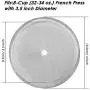 4 Pack French Press Replacement Filter Screen, findTop 4 Inch Stainless Steel Mesh Replacements for 1000 ml / 34 oz / 8 cup French Press