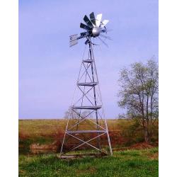 Outdoor Water Solutions AWS0013 20-Feet Galvanized 3-Legged Aeration System Windmill