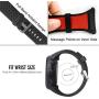Sibode Compatible with Suunto Core Watch Band, Rubber Replacement Watch band, Soft Wrist Band Strap with Metal Clasp for Suunto Core Smart Watch (Black & Red)