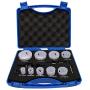 KHCRAFT Bi-Metal Hole Saw Kit High Speed Steel M42 with Cobalt 8% for Metal and Wood 13-Piece General Purpose 3/4'' to 2-1/2'' in Quality Carrying Case