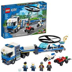 LEGO City Police Helicopter Transport 60244 Police Toy, Cool Building Set for Kids, New 2020 (317 Pieces)