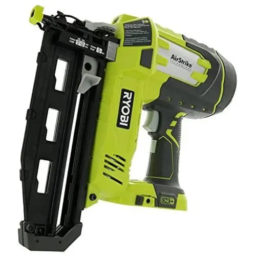 Ryobi P325 One+ 18V Lithium Ion Battery Powered Cordless 16 Gauge Finish Nailer (Battery Not Included, Power Tool Only) Ryobi P325 One+ 18V Lithium Ion Battery Powered Cordless 16 Gauge Finish Nailer (Battery Not Included, Power Tool Only)