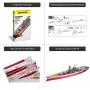 Piececool 3D Metal Model Kits-Yamato Battleship DIY 3D Metal Puzzle for Adults, Great Gifts Idea