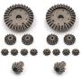 WANGYOUCAO Metal Upgrades for Wltoys 12428 12423 12628 RC Car Spare Part Upgrade Metal Front Rear Differential Gear Set 12428-0091/0133 3D Printing Accessories (Color : 16 Differential Gear)