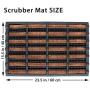 FOOTMATTERS Ninamar Mud Scrubber Tray Mat – 24 x 16 inch