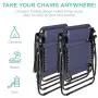 Best Choice Products Set of 2 Adjustable Steel Mesh Zero Gravity Lounge Chair Recliners w/Pillows and Cup Holder Trays, Blue Best Choice Products Set of 2 Adjustable Steel Mesh Zero Gravity Lounge Chair Recliners w/Pillows and Cup Holder Trays, Blue