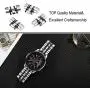 for Samsung Galaxy Watch 46mm / Galaxy Watch 3 45mm / Gear S3 Bands, TRUMiRR 22mm Solid Quick Release Watch Band Stainless Steel Metal Butterfly Buckle Strap for Garmin Vivoactive 4 45mm, Fossil Mens Gen 4 Explorist HR