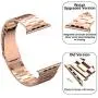 [Upgraded] Wolait Compatible with Apple Watch Band 40mm 38mm , Ultra Thin Solid Stainless Steel Band for Apple iWatch SE Series 6/5/4/3/2/1 Men Women - New Rose Gold