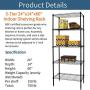 Shelving Metal Storage Unit, 5-Tier 24'' Steel Garage Utility Wire Shelving Unit, Adjustable 750Lbs Rust-Proof Storage Racks w/ Leveling Feet, NSF Certification Shelf for Kitchen Office Garage