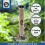 Droll Yankees Onyx Clever Clean and Fill Mixed Seed Bird Feeder, 18 Inches, 4 Ports, Black Droll Yankees Onyx Clever Clean and Fill Mixed Seed Bird Feeder, 18 Inches, 4 Ports, Black