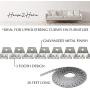 House2Home 20ft Upholstery Metal Flexible Tack Strip Supplies, Curve Ease Grip for Furniture, Chairs, Sofa