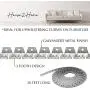 House2Home 20ft Upholstery Metal Flexible Tack Strip Supplies, Curve Ease Grip for Furniture, Chairs, Sofa House2Home 20ft Upholstery Metal Flexible Tack Strip Supplies, Curve Ease Grip for Furniture, Chairs, Sofa