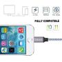 iPhone Charger, TAKAGI Lightning Cable 3PACK 6Ft Nylon Braided USB Charging Cable High Speed Data Sync Transfer Cord Compatible with iPhone 11/11 Pro Max/XS MAX/XR/XS/X/8/7/Plus/6S/6/SE/5S/5C/iPad