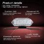 Yifengshun 30LEDs Motorcycle Tail Light,Waterproof LED Rear Lights, DRL,License Plate Lights,Brake Lights,Universal Modified for Harley,Honda,Yamaha,Retro-transparent,12V