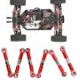 Demeras Metal Pull Rod 6pcs Metal Front Rear Steering Linkage Rods Remote Control Car Accessory for Wltoys 1/18 A959 Rc Car