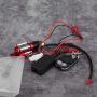 Metal Winch,Delaman 1/10 Scale RC Model Vehicle Crawler Car Accessory Metal Winch with Remote Controller Auto Parts