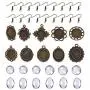 DROLE Dangle Cabochon Earrings Setttings Kit-60Pcs Metal Earring Pendant Bezel 60Pcs Glass Dome Tiles and 100Pcs Earring Wire Hooks for DIY Earring Making Antique Bronze Total 220Pcs DROLE Dangle Cabochon Earrings Setttings Kit-60Pcs Metal Earring Pendant Bezel 60Pcs Glass Dome Tiles and 100Pcs Earring Wire Hooks for DIY Earring Making Antique Bronze Total 220Pcs