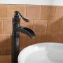 Vessel Sink Faucet Oil Rubbed Bronze Waterfall Single Handle Lever One Hole Bathroom Mixer Tap Deck Mount