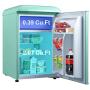 Galanz GLR25MGNR10 Retro Compact Refrigerator, 2.5 Cu Ft, Green