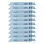 6-Inch 18TPI Metal Cutting Reciprocating Saw Blades, Straight Back, Bi-Metal Top Material Demolition Reciprocating Saw Blades for Thin Metal Cutting [1.5-4mm], Pipes, Profiles [Dia.5-100mm] 10-Pack