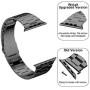 [Upgraded] Wolait Compatible with Apple Watch Band 44mm 42mm , Ultra Thin Solid Stainless Steel Band for Apple iWatch SE Series 6/5/4/3/2/1 Men Women -Space Gray