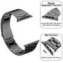 [Upgraded] Wolait Compatible with Apple Watch Band 44mm 42mm , Ultra Thin Solid Stainless Steel Band for Apple iWatch SE Series 6/5/4/3/2/1 Men Women -Space Gray