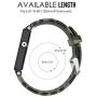 MoKo Band Compatible with Garmin Vivoactive, Soft Silicone Replacement Fitness Bands Wristbands with Metal Clasps fit Vivoactive/Vivoactive Acetate Sports GPS Smart Watch - Ground Force Camouflage