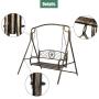 HomVent Swing Frame in Bronze Finish,Heavy Duty Metal Frame Swing Chair Stand, Weight Capacity 441 lbs