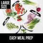 Gorilla Grip Original Oversized Cutting Board, 3 Piece, Perfect for the Dishwasher, Juice Grooves, Larger Thicker Boards, Easy Grip Handle, Non Porous, Extra Large, Kitchen, Set of 3, Black