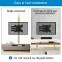PERLESMITH Full Motion TV Wall Mount Bracket for 13-42 Inch Flat/Curved TVs Max VESA 200x200mm- Articulating Arms Swivel Tilt & Extends- Monitor VESA Wall Mount Supports TV up to 77lbs- PSSFK1 PERLESMITH Full Motion TV Wall Mount Bracket for 13-42 Inch Flat/Curved TVs Max VESA 200x200mm- Articulating Arms Swivel Tilt & Extends- Monitor VESA Wall Mount Supports TV up to 77lbs- PSSFK1